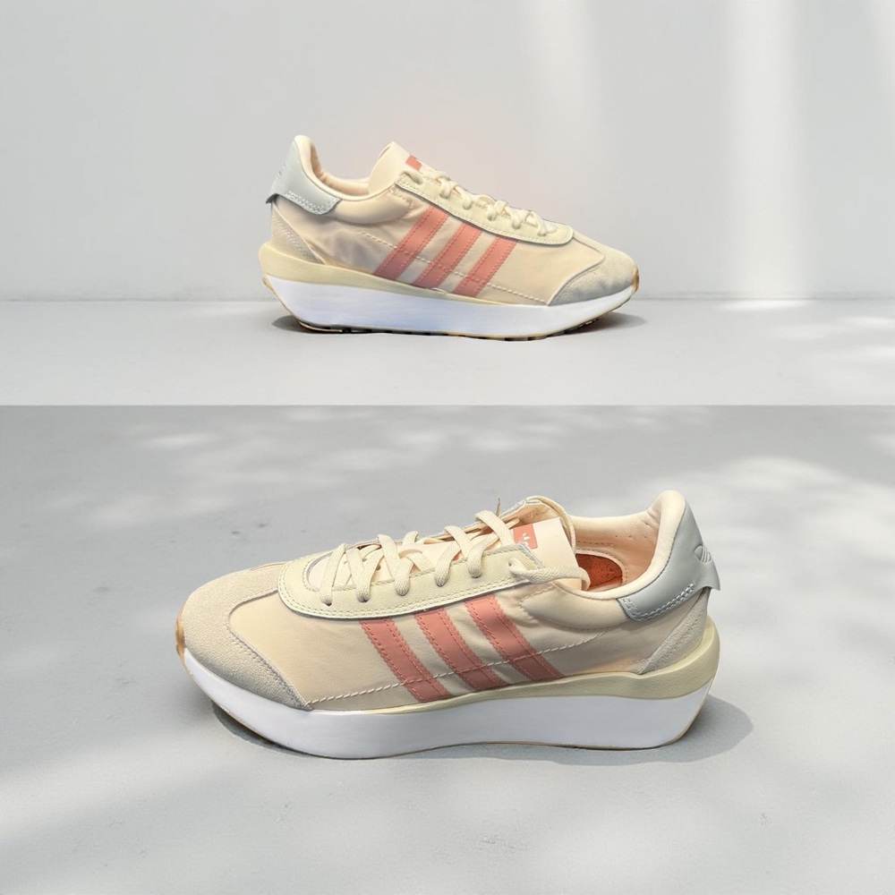 Adidas Country XLG J Beige Coral Mens 7 Retro Lifestyle Sneakers BNIB